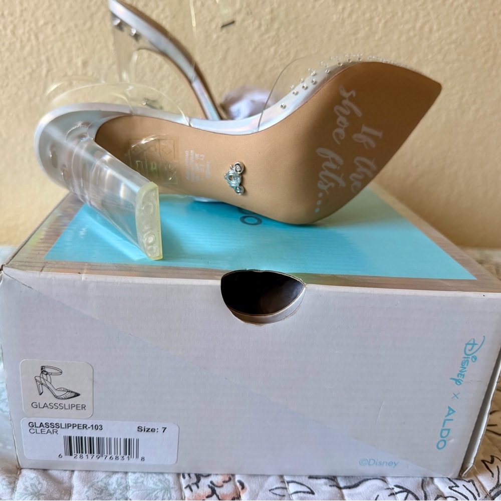 Aldo White Pearl-Embellished Clear-Strap Pointed Mules - Picture 3 of 4